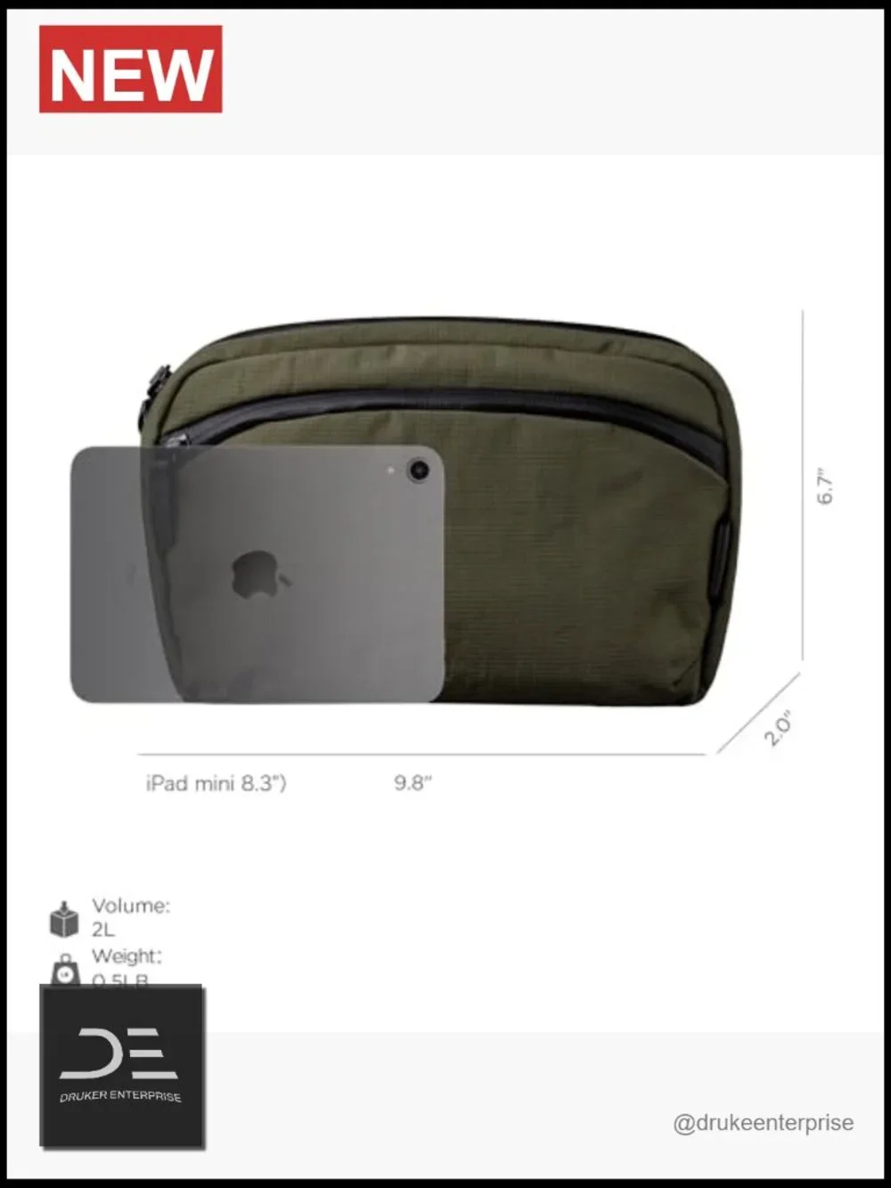 Crossbody Sling Bag for Men Travel with Quick Release Shoulder Strap
